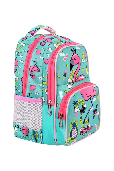 Licensed Flamingo 3-Piece Set Elementary School Bag, Thermal Lunch Bag and Pencil Case Set - 4
