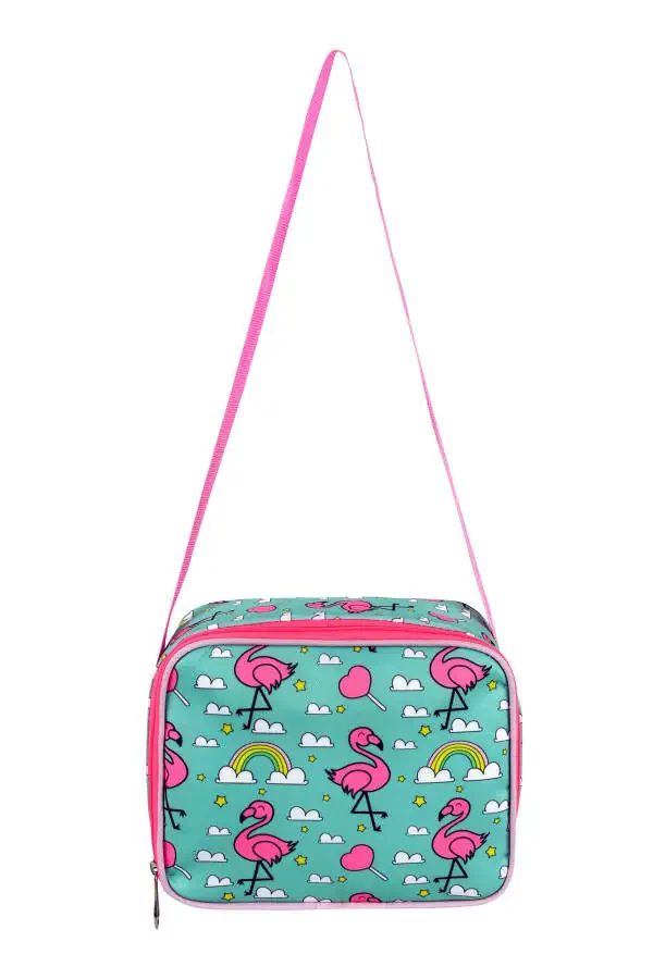 Licensed Flamingo 3-Piece Set Elementary School Bag, Thermal Lunch Bag and Pencil Case Set - 6