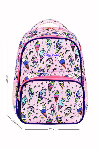 Licensed Ice Cream 3-Piece Set Elementary School Bag, Thermal Lunch Bag and Pencil Case Set - 2