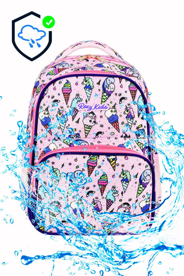 Licensed Ice Cream 3-Piece Set Elementary School Bag, Thermal Lunch Bag and Pencil Case Set - 3