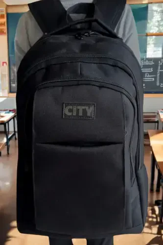 licensed luxury durable school bag wide backpack 45 cm. 22 cm. 30 cm. dimensions 7-pocket-Black2 - 4