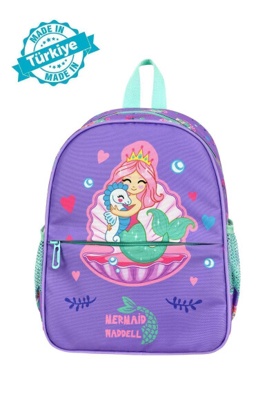 Licensed Mermaid Patterned Kindergarten Nursery Preschool Children Backpack - 1