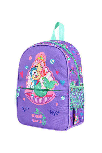 Licensed Mermaid Patterned Kindergarten Nursery Preschool Children Backpack - 9