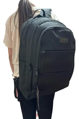 Licensed multi-pocket durable school bag large volume backpack 45 cm. 22 cm. 30 cm. dimensions 670s-Black3 