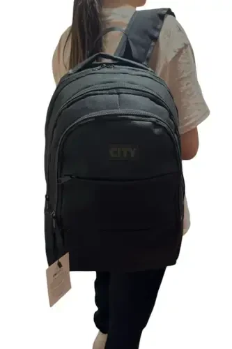 Licensed multi-pocket durable school bag large volume backpack 45 cm. 22 cm. 30 cm. dimensions 670s-Black3 - STOK CITY (1)