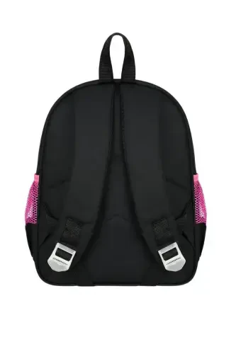 Licensed Patterned Kindergarten Nursery Preschool Children's Backpack-Black+Pink - 4