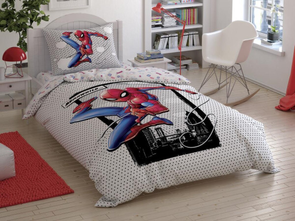 Licensed Spiderman Cloudy Single Bed Sheet Set - 2