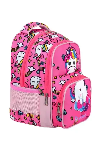 Licensed Unicorn 3-Piece Set School Bag, Thermal Lunch Bag, and Pencil Case Set-Pink - 4