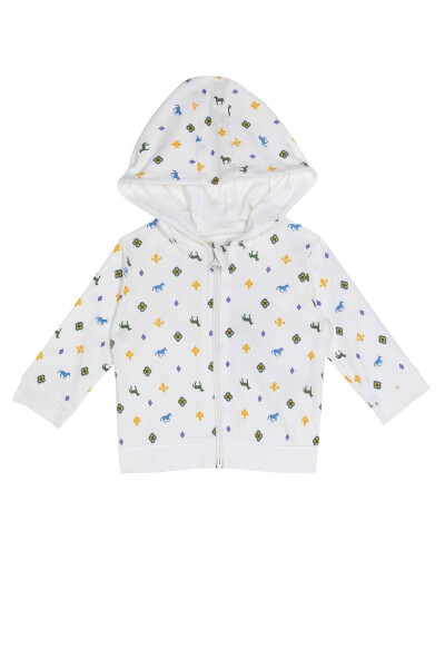 Licensed Usb1029 Baby Hooded Sweatshirt Cream - 1