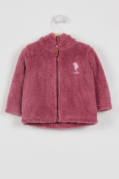 Licensed Uspa Rose Polar Welsoft Hooded Zippered Jacket (Baby Girl) - 1