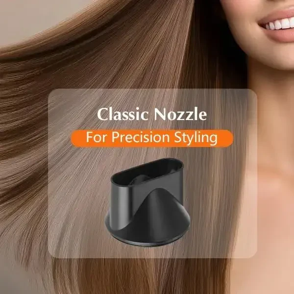 Licoseam Hair Dryer, 1600W Small Foldable Hair Blow Dryer, Fast Drying Compact Hair Dryer, Black - 5