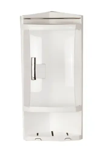 Lidded Bathroom Corner Shelf Transparent Natural - 3