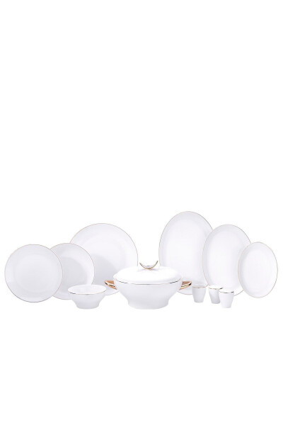 Lidya Collection 60 Piece Gold Dinner Set - 3