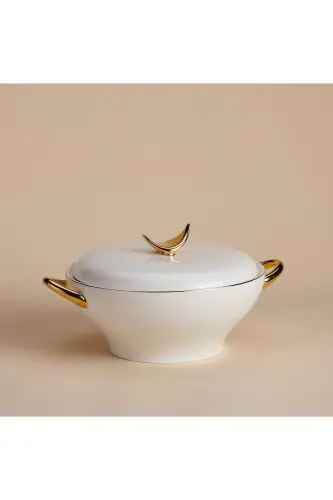 Lidya Collection 60 Piece Gold Dinner Set - 6