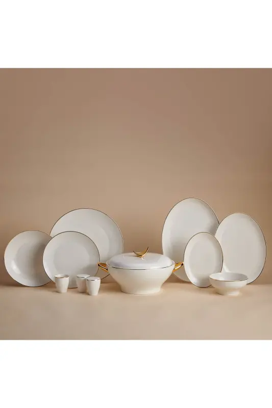 Lidya Collection 60 Parça Gold Yemek Takımı A8187 - KORKMAZ