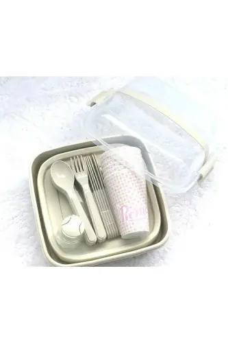 Life Titiz Piknik Seti 6 Kişilik 32 Parça Glrshop - sarı - 2