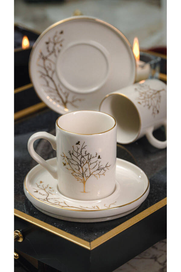 Life Tree 2 Piece Porcelain Cup Set 100 ml - 3