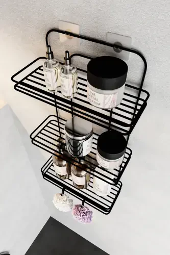 Lifetime Rustproof Adhesive Flat Bathroom Organizer - 5
