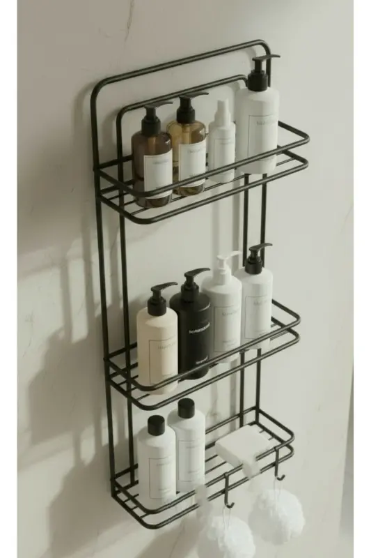 Lifetime Rustproof Adhesive Flat Bathroom Organizer - 1