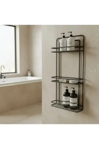 Lifetime Rustproof Adhesive Flat Bathroom Organizer - 7