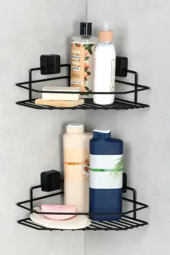 Lifetime Stainless Steel Adhesive Bathroom Shelf, Bathroom Organizer, Shampoo Rack - 2