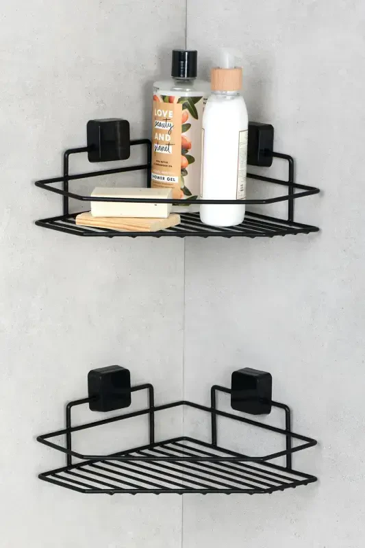 Lifetime Stainless Steel Adhesive Bathroom Shelf, Bathroom Organizer, Shampoo Rack - 3