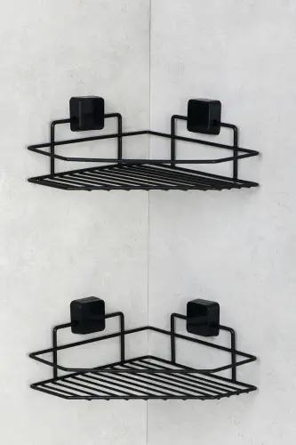 Lifetime Stainless Steel Adhesive Bathroom Shelf, Bathroom Organizer, Shampoo Rack - HAGEN (1)