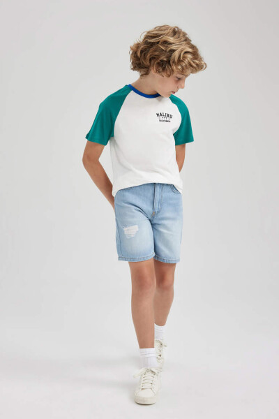 Light Blue Boys' Jean Shorts - 2