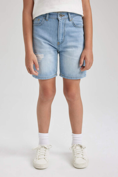 Light Blue Boys' Jean Shorts - 6