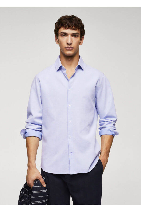 Light Blue Men's Shirt 57904009 - 13