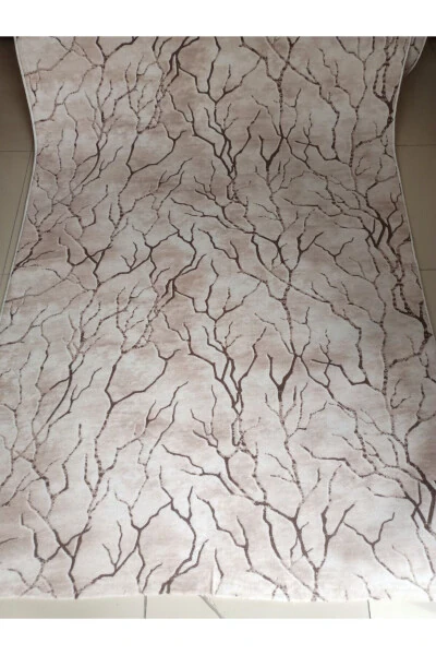 Light Brown Washable Anti-slip Base Four Season Living Room, Bathroom, Balcony, Youth Room Cut Runner - 1