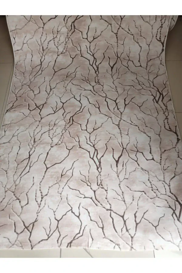 Light Brown Washable Anti-slip Base Four Season Living Room, Bathroom, Balcony, Youth Room Cut Runner - 1