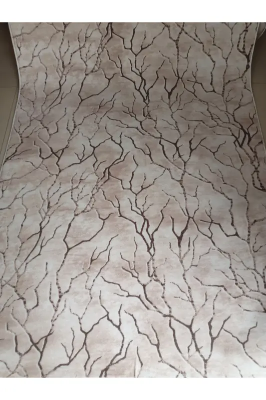 Light Brown Washable Anti-slip Base Four Season Living Room, Bathroom, Balcony, Youth Room Cut Runner - 4