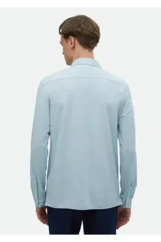 Light Grey Striped Casual Fit Casual Shirt - 6