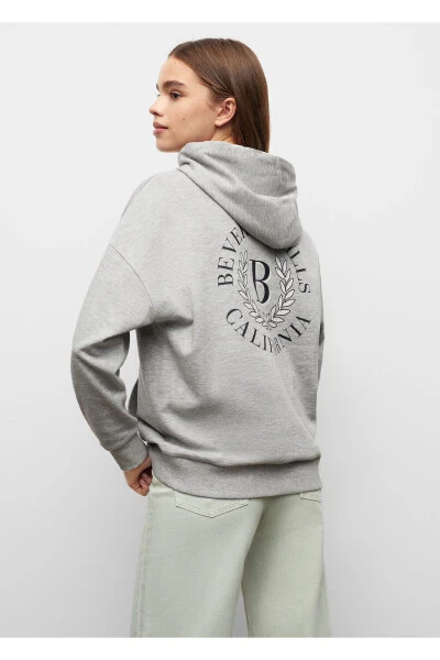 Light Grey Sweatshirt for Girls - 9