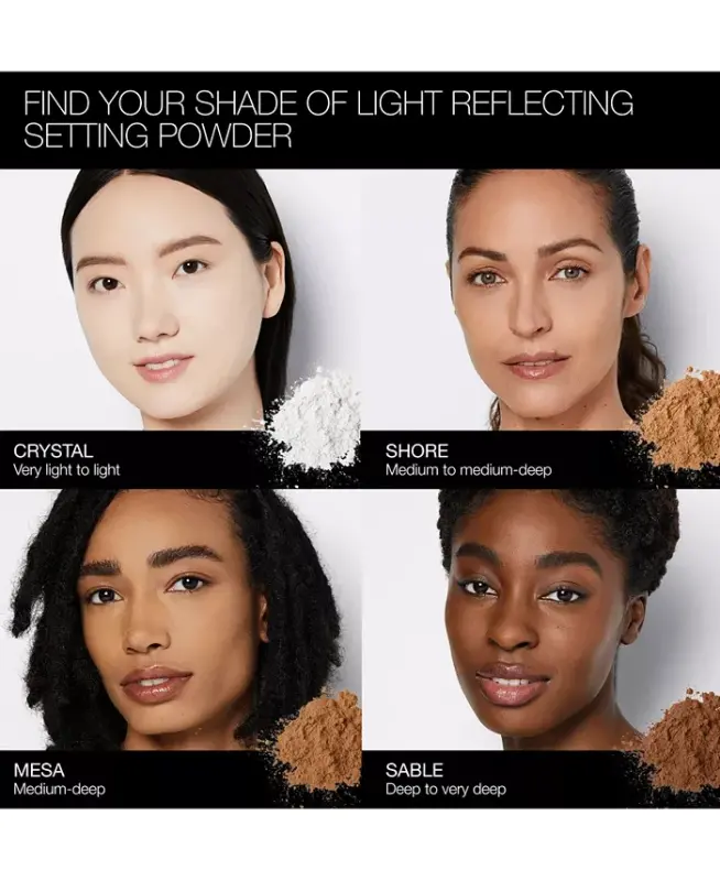 Light Reflecting Pressed Setting Powder, .35 oz - Sable (Deep to very deep) - 4