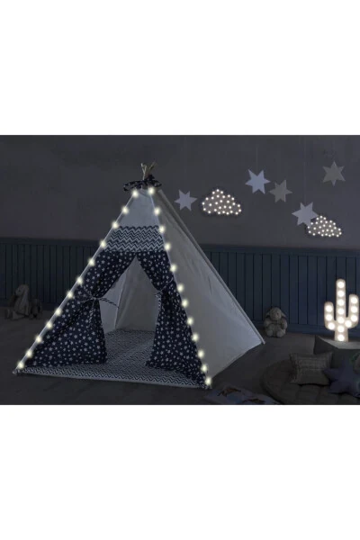 Lighted Indian Playhouse Activity Play Area Thick Cushioned Playhouse - WEBBURADA (1)