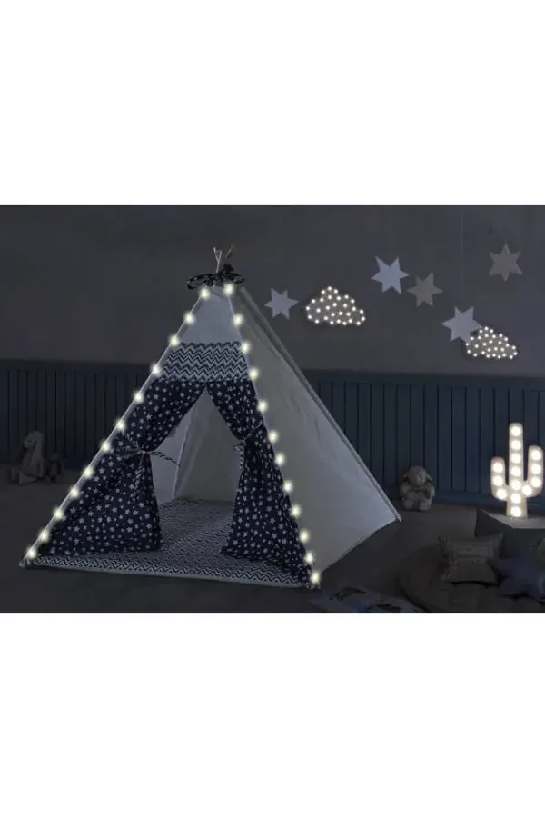 Lighted Indian Playhouse Activity Play Area Thick Cushioned Playhouse - 2