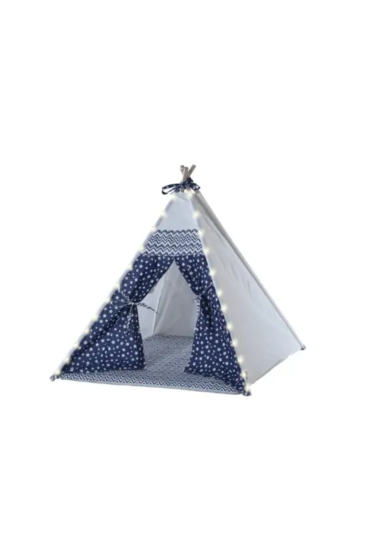Lighted Indian Playhouse Activity Play Area Thick Cushioned Playhouse - 4