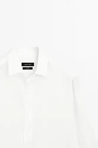 Lightweight 100% linen shirt-White - 1