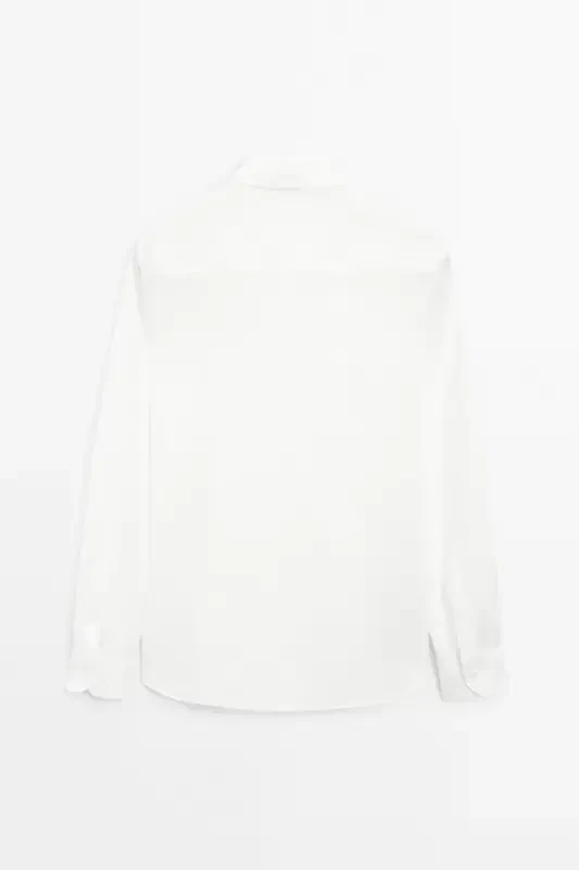 Lightweight 100% linen shirt-White - 2