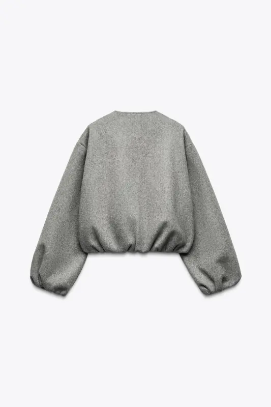LIGHTWEIGHT BOMBER JACKET-Grey - 10