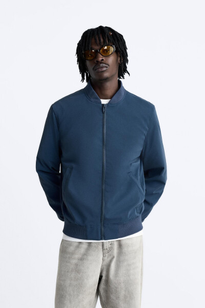 Lightweight bomber jacket - navy - 10