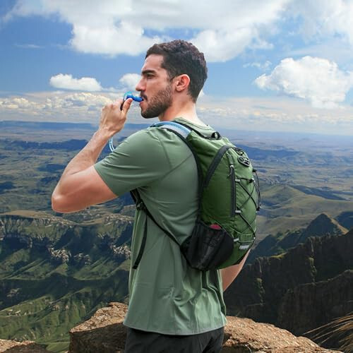 Lightweight Hydration Backpack, Running Backpack with 2L Water Bladder, Hydro Water Daypack for Cycling Hiking Rave for Men Women - 6