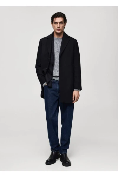 Lightweight Recycled Wool Coat - MANGO MAN (1)