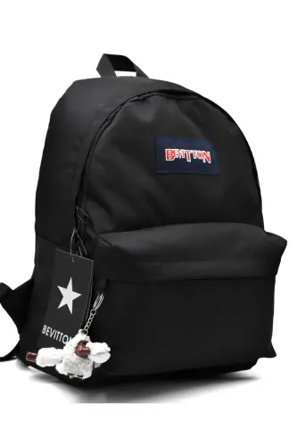 Lightweight Water-Resistant Black Unisex Backpack 360 - 2