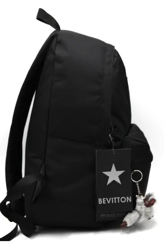 Lightweight Water-Resistant Black Unisex Backpack 360 - 5