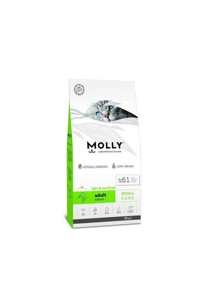 Liht Sterilised Somonli Sterillangan Mushuk Oziq-ovqati 15 Kg - MOLLY