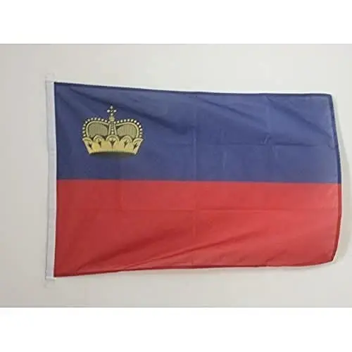 Liechtenstein NAUTICAL Flag 18'' x 12'' - Landtag flags 30 x 45 cm. - Banner 12x18 in for boat - AZ FLAG - 1