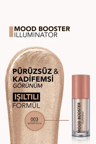 Likit Aydınlatıcı - Mood Booster Liquid Illuminator - 003 Bronze Glow - 8682536043694-003 003 BRONZE GLOW - 6